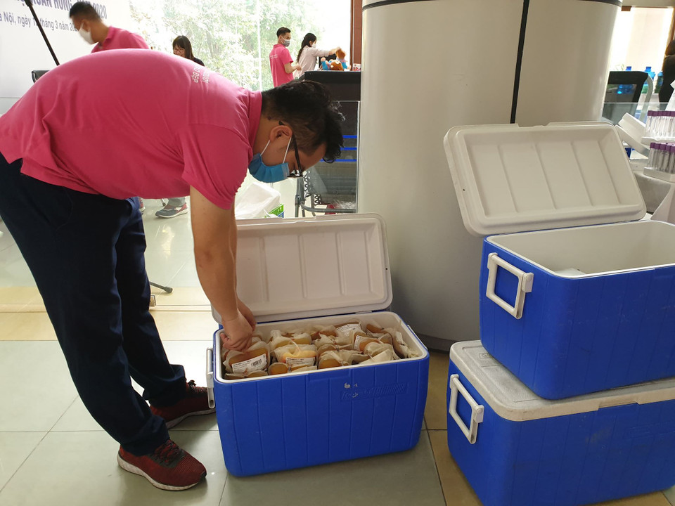 Theo tính toán, với số lượng dân số 2019 là 96 triệu người, nhu cầu máu của Việt Nam cần khoảng gần 2 triệu đơn vị máu. (Ảnh: T.G/Vietnam+)