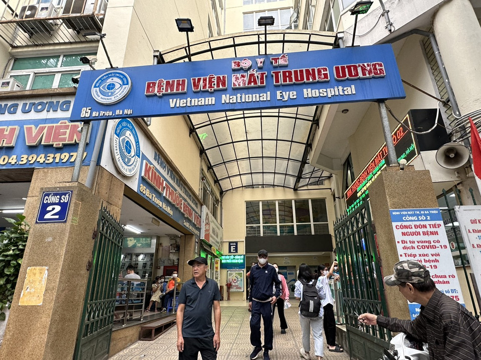 Bệnh viện Mắt Trung ương tổ chức nhiều hoạt động nhân Ngày Thị giác Thế giới. (Ảnh: T.G/Vietnam+)