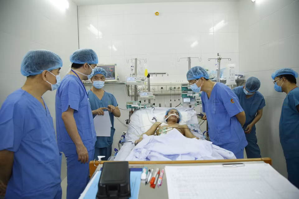  Sau phẫu thuật người bệnh đã ổn định.(Ảnh: PV/Vietnam+)