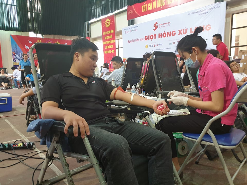 Dự kiến chương trình năm nay sẽ tiếp nhận tối thiểu 1.000 đơn vị máu. (Ảnh: T.G/Vietnam+)