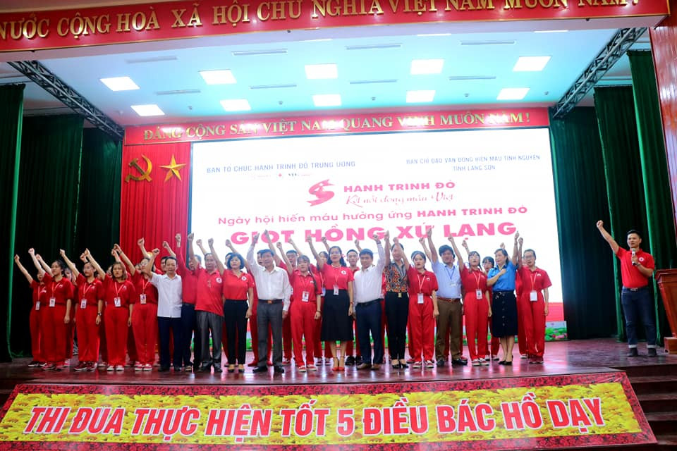 Phát động tại Ngày hội hiến máu. (Ảnh: PV/Vietnam+)