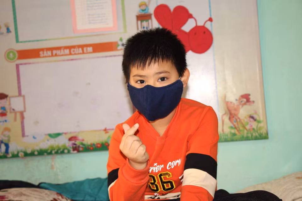 Những hình ảnh trong khu cách ly tại Trường Tiểu học Lai Cách. (Ảnh: PV/Vietnam+)