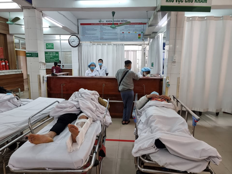 Bệnh nhân cấp cứu tại Bệnh viện Hữu nghị Việt Đức. (Ảnh: T.G/Vietnam+)