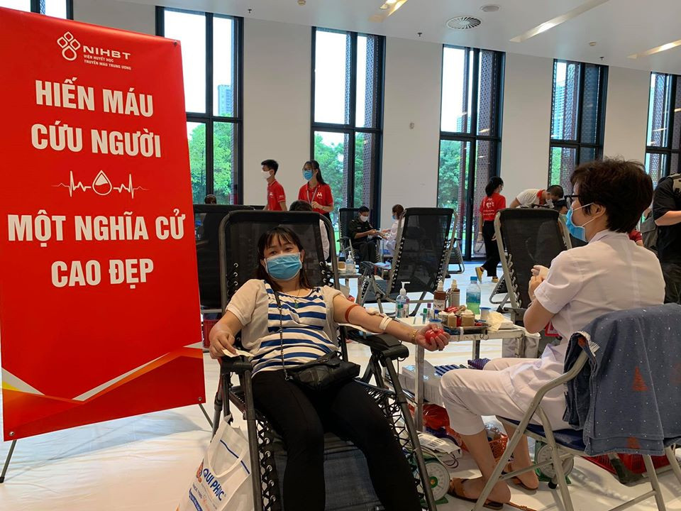 Chương trình hiến máu “Giọt hồng tri ân” dự kiến thu về 1.600 đơn vị máu. (Ảnh: T.G/Vietnam+)
