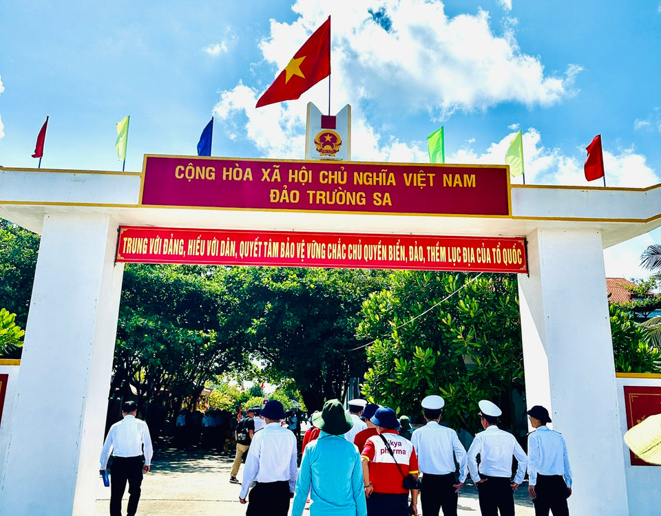 Thị trấn đảo Trường Sa thuộc Quần đảo Trường Sa (tỉnh Khánh Hòa). (Ảnh: Thùy Giang/Vietnam+)