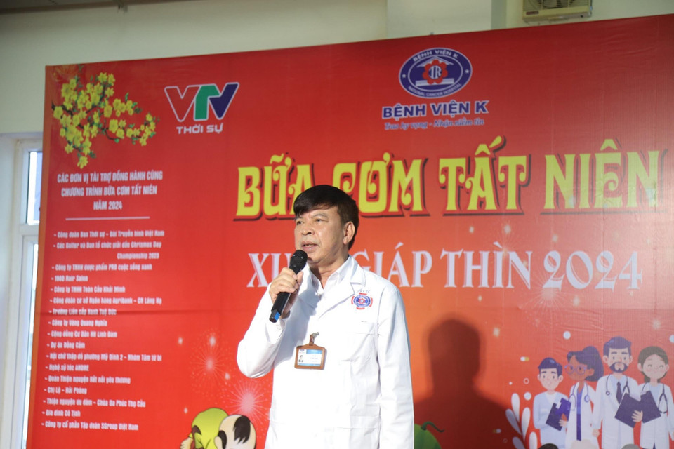 Chương trình Cơm Tất niên – Tết sum vầy tại Bệnh viện K. (Ảnh: PV/Vietnam+)