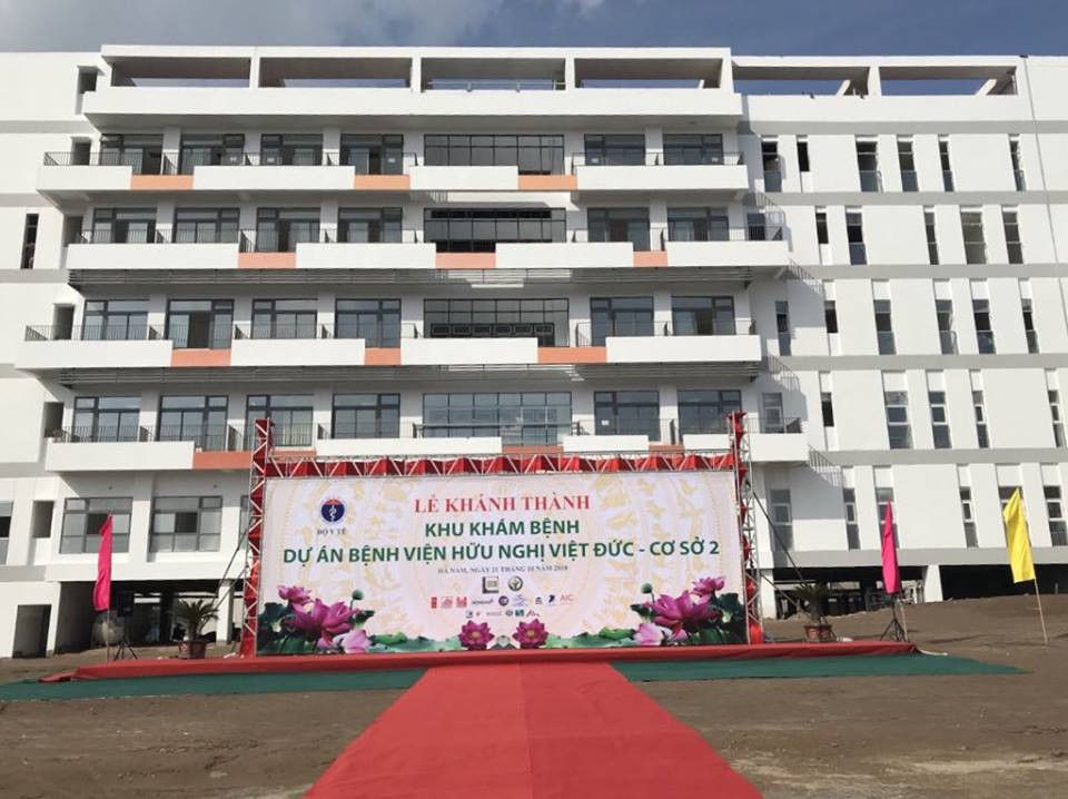 Cơ sở 2 Bệnh viện Việt Đức trong ngày khai trương. (Ảnh: PV/Vietnam+)