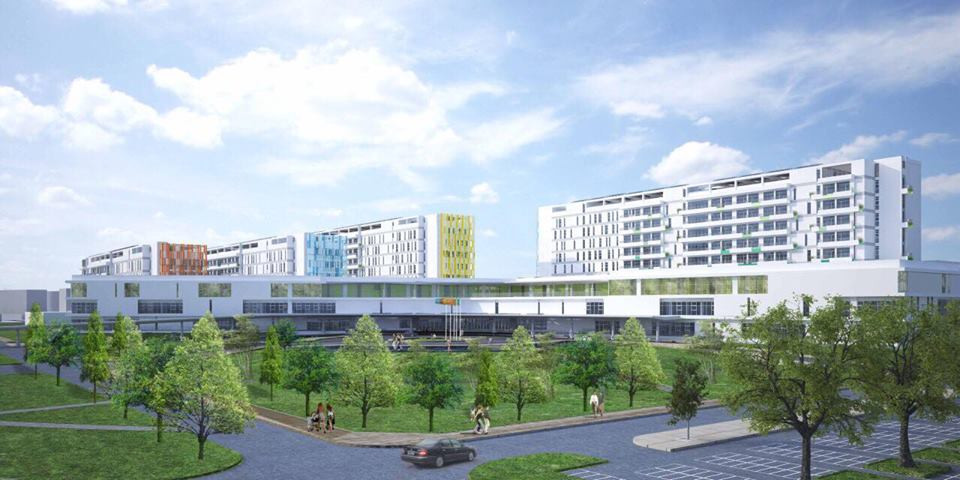 Phối cảnh Bệnh viện Việt Đức cơ sở 2 tại Hà Nam.