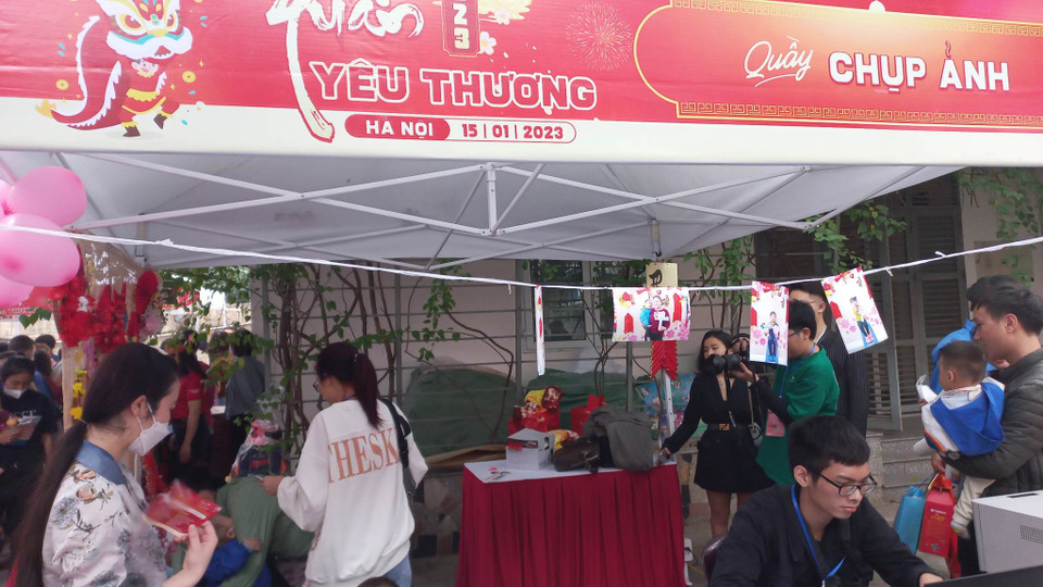 Quầy chụp ảnh. (Ảnh: T.G/Vietnam+)