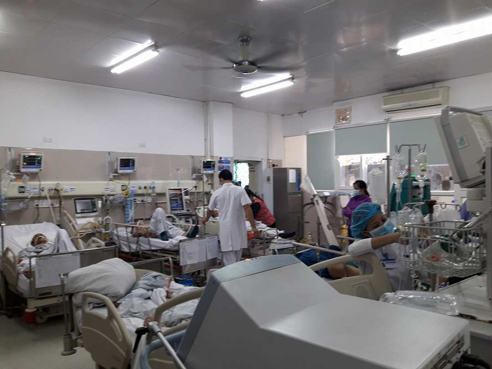 Trong 6 ngày nghỉ Tết số bệnh nhân vào khám cấp cứu lên tới gần 700 trường hợp. (Ảnh: T.G/Vietnam+)