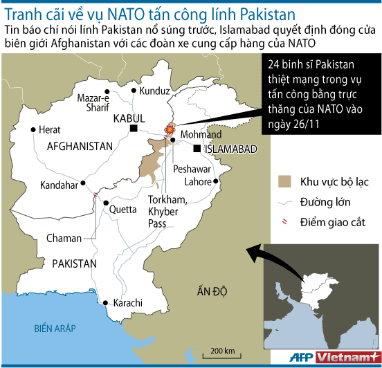Pakistan bác việc nổ súng dẫn tới NATO không kích ảnh 1