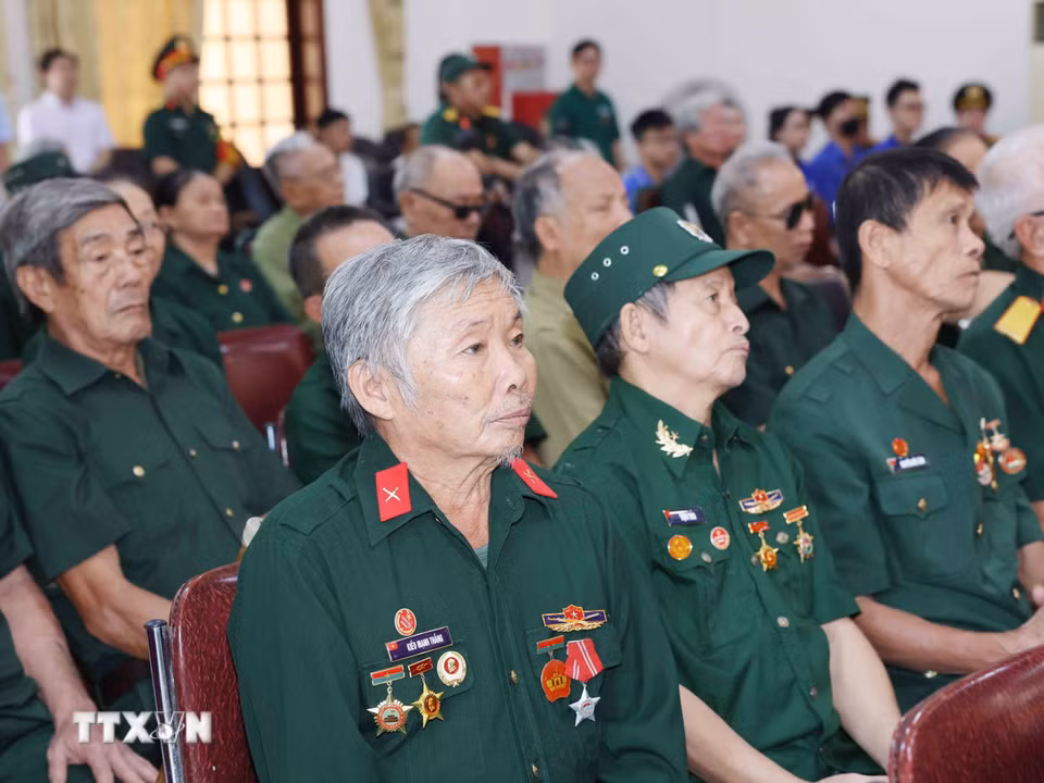 Thương, bệnh binh tại Trung tâm Điều dưỡng thương binh Nghệ An. (Ảnh: Phương Hoa/TTXVN)