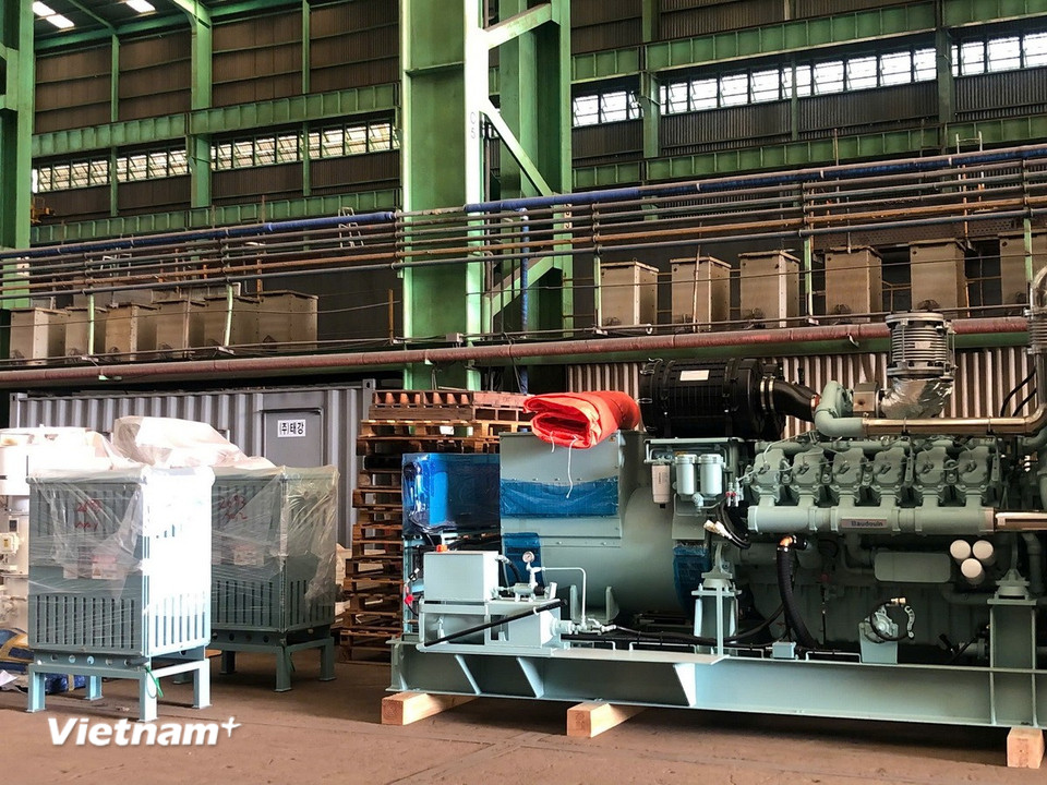 Bên trong Nhà máy DHI. (Ảnh PV/Vietnam+)