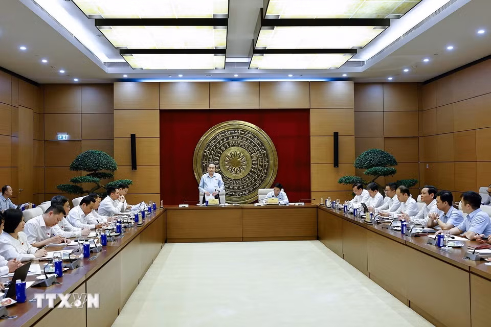 Chủ tịch Quốc hội Trần Thanh Mẫn phát biểu. (Ảnh: Doãn Tấn/TTXVN) ​
