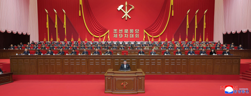 Phát biểu tại lễ bế mạc, Tổng Bí thư Ban Chấp hành Trung ương Đảng Lao động Triều Tiên Kim Jong Un đánh giá Đại hội lần này là sự kiện trọng đại, đưa cuộc cách mạng và Đảng Lao động Triều Tiên bước sang giai đoạn thuận lợi hơn. (Ảnh: KCNA/TTXVN)