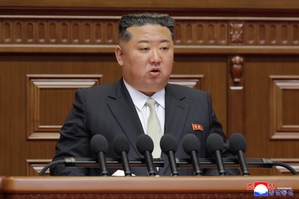 Phát biểu tại lễ bế mạc, Tổng Bí thư Ban Chấp hành Trung ương Đảng Lao động Triều Tiên Kim Jong Un đánh giá Đại hội lần này là sự kiện trọng đại, đưa cuộc cách mạng và Đảng Lao động Triều Tiên bước sang giai đoạn thuận lợi hơn. (Ảnh: KCNA/TTXVN)