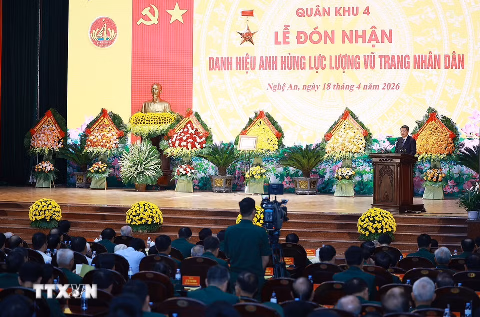 Thủ tướng Lê Minh Hưng phát biểu. (Ảnh: Dương Giang/TTXVN)