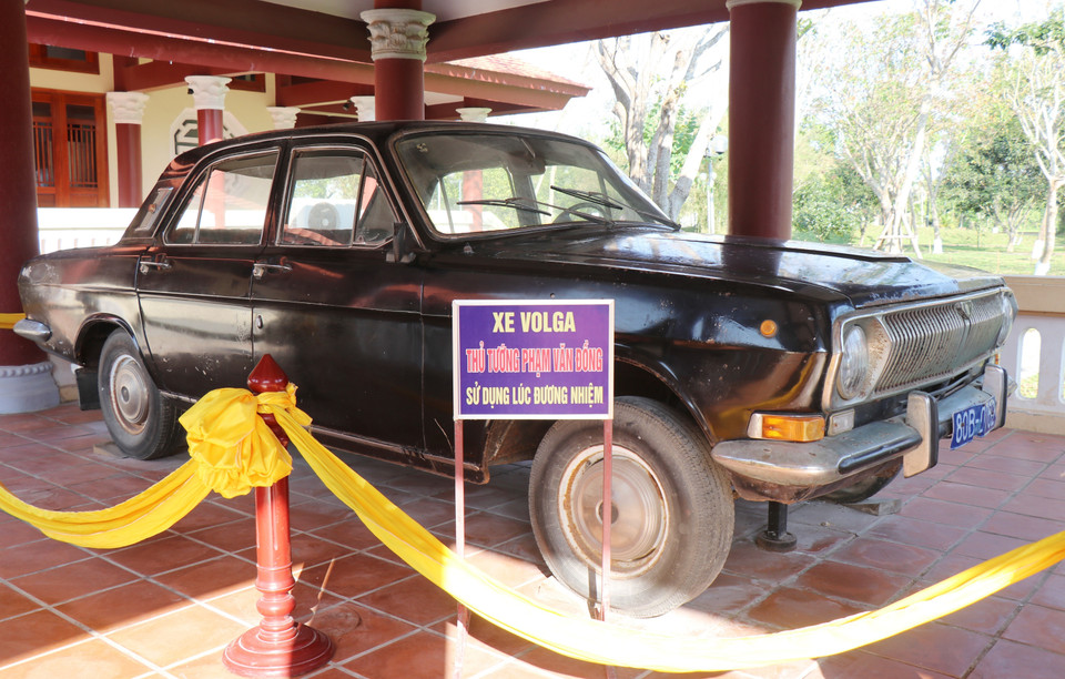 Chiếc xe Volga Thủ tướng Phạm Văn Đồng sử dụng lúc đương nhiệm. (Ảnh: Phạm Cường/TTXVN)