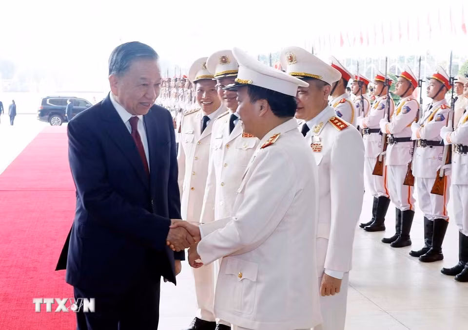 Tổng Bí thư, Chủ tịch nước Tô Lâm và các đại biểu. (Ảnh: Thống Nhất/TTXVN)