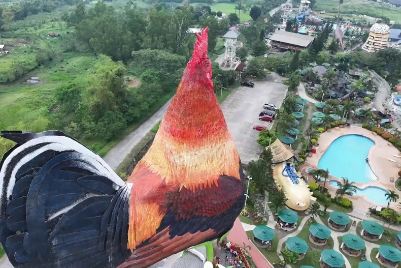 Tòa nhà hình con gà tại Philippines. (Nguồn: viory.video)