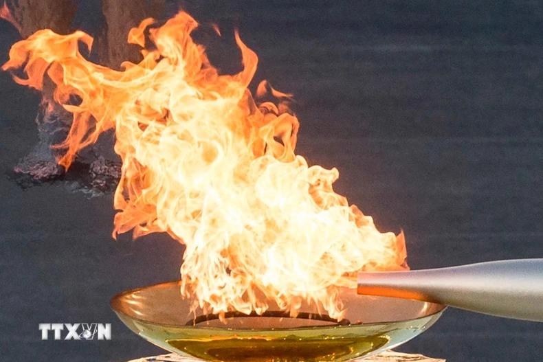 Ngọn đuốc Olympic. (Ảnh: THX/TTXVN)