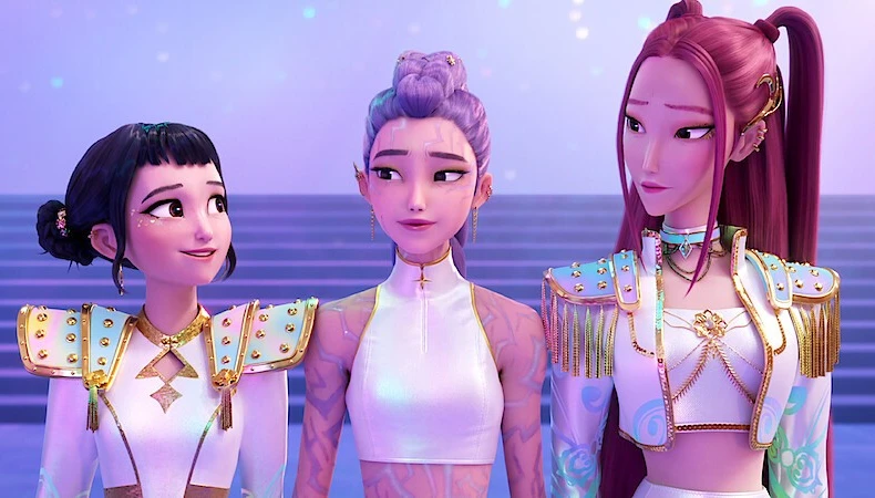 Bộ phim hoạt hình âm nhạc kỳ ảo "KPop Demon Hunters" trên Netflix. (Nguồn: Netflix)