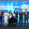Samsung Việt Nam và Tổ chức Tuổi trẻ Thành đạt Việt Nam (JA Việt Nam) tiếp tục khởi động cuộc thi Samsung Solve for Tomorrow 2025 tại Đà Nẵng. (Ảnh: Samsung Việt Nam)
