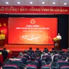 Toàn cảnh Chương trình chào mừng Ngày Chuyển đổi số Quốc gia năm 2025. (Ảnh: Minh Sơn/Vietnam+)
