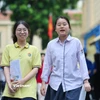 Thí sinh dự thi Tốt nghiệp Trung học phổ thông. (Ảnh: Minh Sơn/Vietnam+)