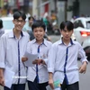 Các thí sinh thi Tốt nghiệp Trung học phổ thông. (Ảnh: Hoài Nam/Vietnam+)