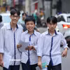 Các thí sinh thi Tốt nghiệp Trung học phổ thông. (Ảnh: Hoài Nam/Vietnam+)