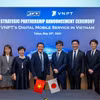 VNPT và KDDI công bố hợp tác chiến lược phát triển và khai thác thương hiệu dịch vụ di động thứ hai của VNPT tại Việt Nam. (Ảnh: VNPT)