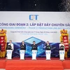 Lễ khởi công Nhà máy bán dẫn CT Semiconductor. (Ảnh: PV/Vietnam+)