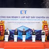 Lễ khởi công Nhà máy bán dẫn CT Semiconductor. (Ảnh: PV/Vietnam+)