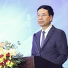 Bộ trưởng Khoa học và Công nghệ Nguyễn Mạnh Hùng phát biểu tại sự kiện. (Ảnh: PV/Vietnam+)