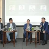 Các chuyên gia chia sẻ về các xu hướng AI tiên tiến cũng như kinh nghiệm ứng dụng trí tuệ nhân tạo trong thực tế của lĩnh vực Tài chính - Ngân hàng (BFSI). (Ảnh: PV/Vietnam+)