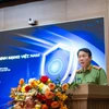 Đại tướng Lương Tam Quang - Bộ trưởng Bộ Công an phát biểu tại Lễ kỷ niệm. (Ảnh: Minh Sơn/Vietnam+)