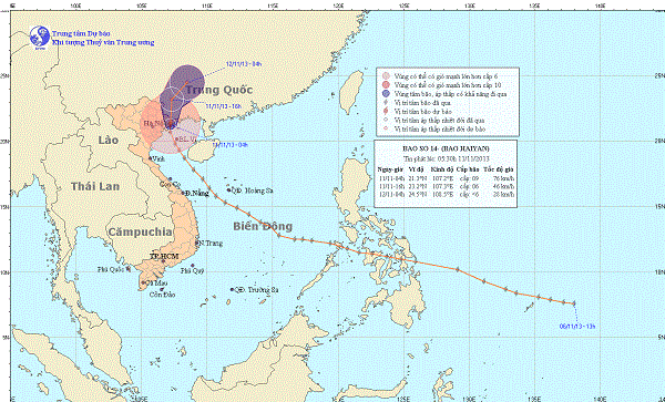Sáng sớm nay bão Haiyan đổ bộ vào Hải Phòng, Quảng Ninh ảnh 1
