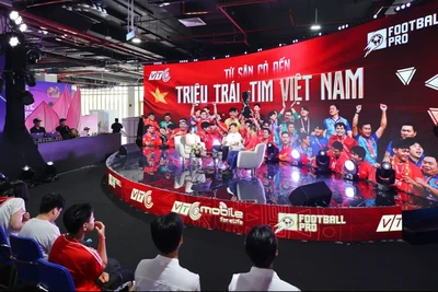 Thông qua các sự kiện triển lãm, tọa đàm, Tổng công ty Truyền thông đa phương tiện VTC đã tạo dấu ấn văn hóa số tại triển lãm thành tựu đất nước. (Ảnh: CTV/Vietnam+)