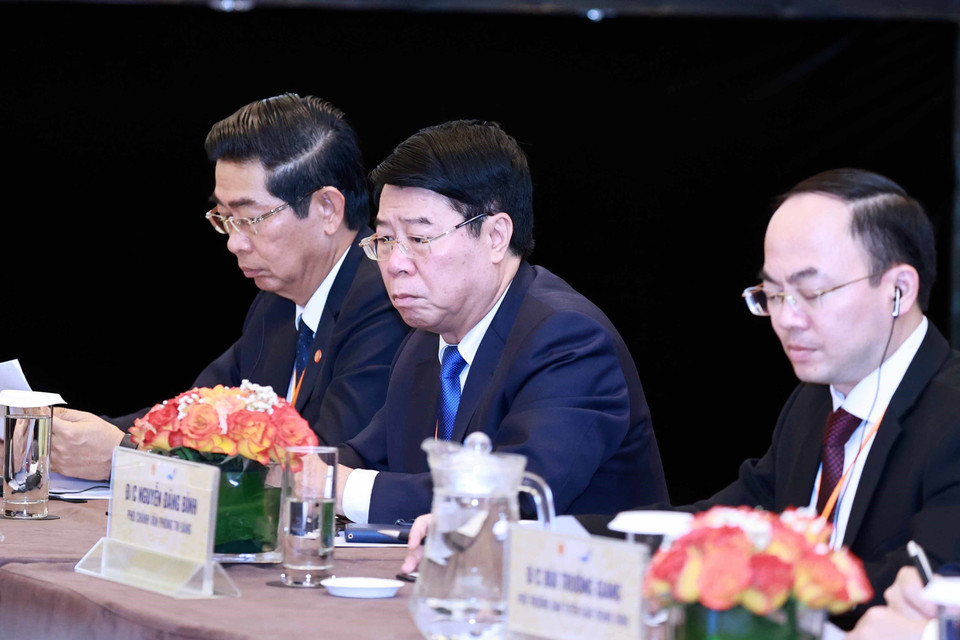 Đại biểu Việt Nam tham dự phiên thảo luận. (Ảnh: Thống Nhất/TTXVN)