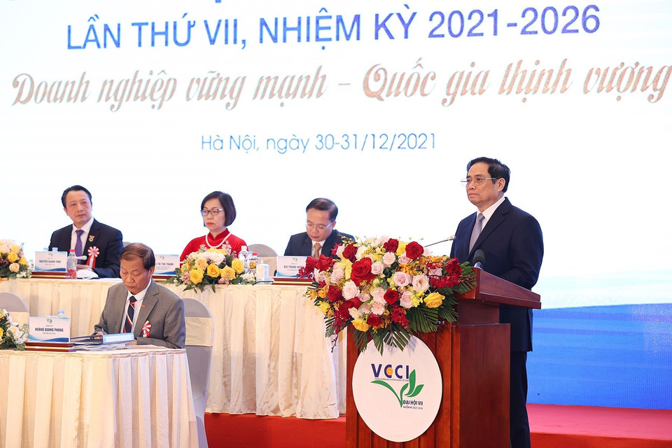 Thủ tướng Phạm Minh Chính phát biểu chỉ đạo. (Ảnh: Dương Giang/TTXVN)