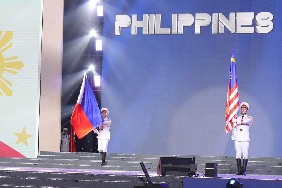 Đoàn thể thao Philippines giành được 52 huy chương vàng, 70 huy chương bạc và 104 huy chương đồng. (Ảnh: Minh Hiếu/Vietnam+)