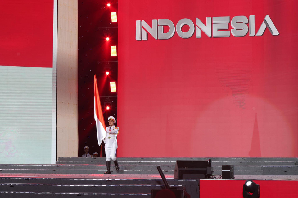 Indonesia xếp thứ ba với 69 huy chương vàng, 91 huy chương bạc và 81 huy chương đồng. (Ảnh: Minh Hiếu/Vietnam+)