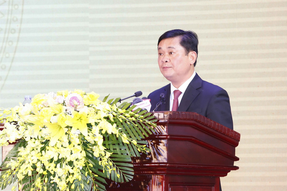 Bí thư Tỉnh ủy Nghệ An Thái Thanh Quý phát biểu. Ảnh: Doãn Tấn - TTXVN