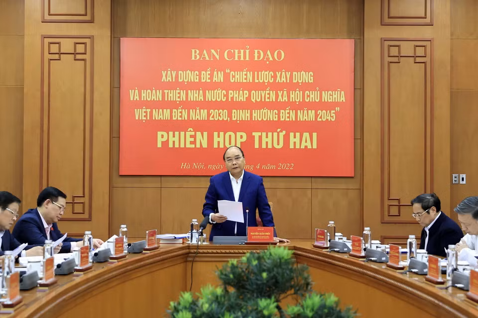 Chủ tịch nước chủ trì Phiên họp. (Ảnh: Thống Nhất/TTXVN)