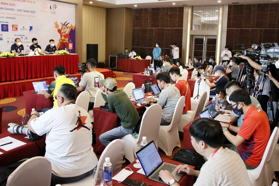 Toàn cảnh buổi họp báo. (Ảnh: Trung Kiên/TTXVN)