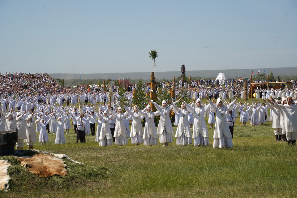  Nghi thức ban phước Algys. (Ảnh: Duy Trinh/TTXVN)