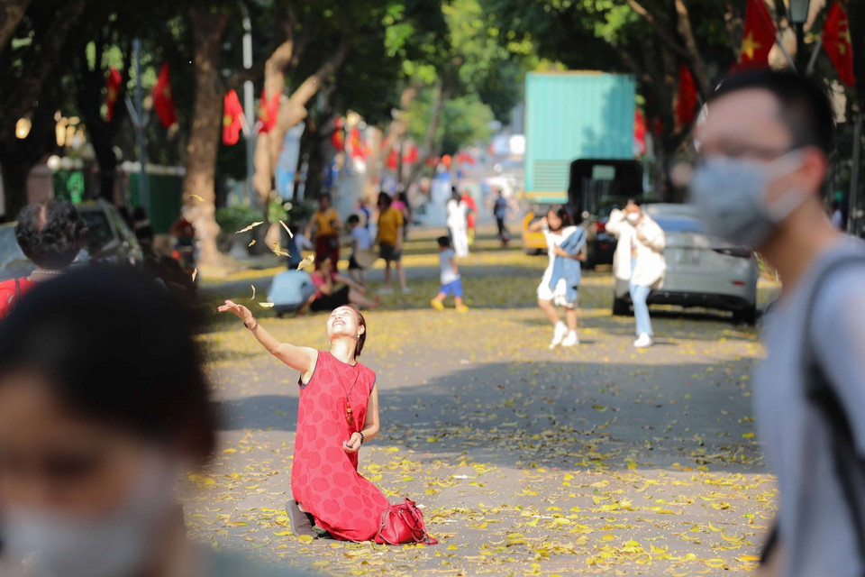 Một không khí rất Hà Nội, bởi "Hà Nội đến để yêu." (Ảnh: Thanh Tùng/TTXVN)