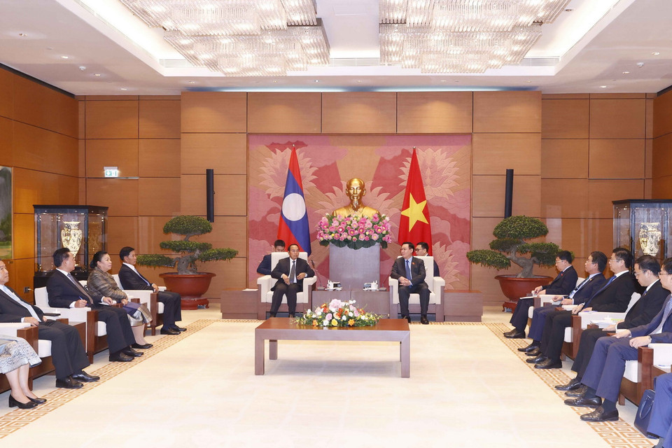 Quang cảnh buổi tiếp. (Ảnh: Doãn Tấn/TTXVN)