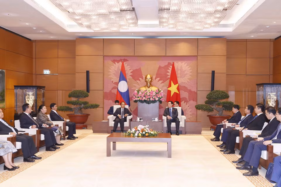 Quang cảnh buổi tiếp. (Ảnh: Doãn Tấn/TTXVN)